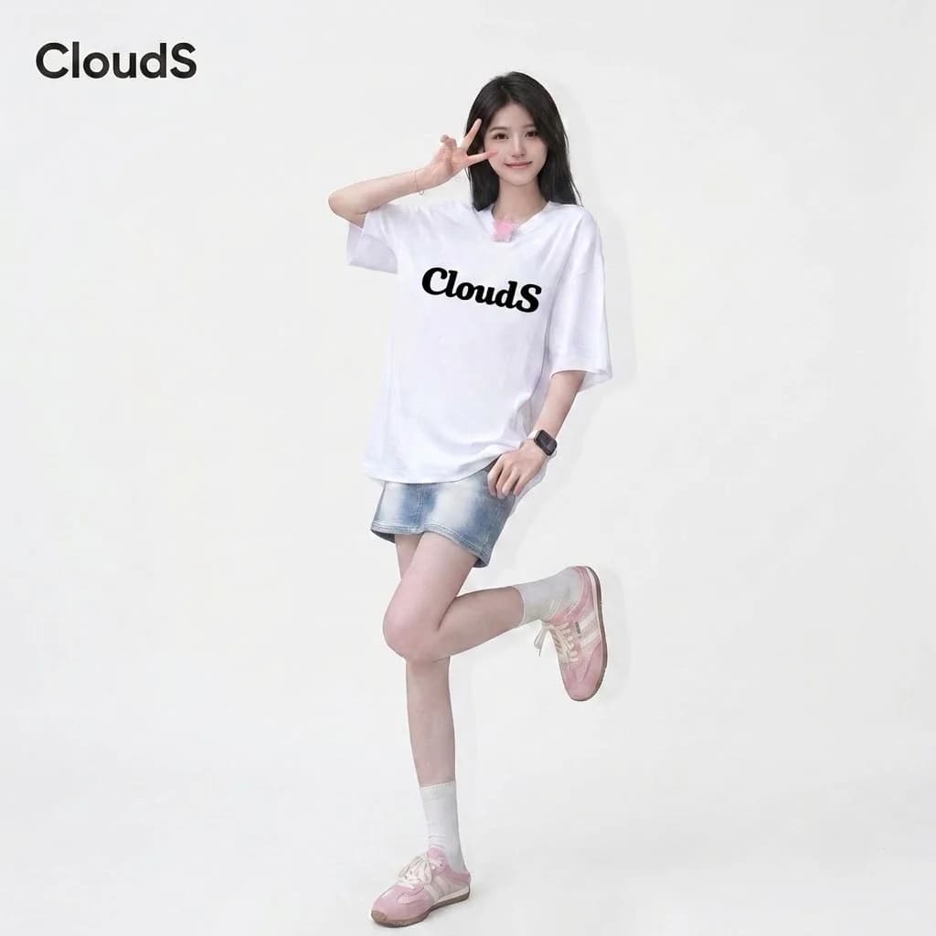 Giày Sục Đạp Gót Nữ Mule Sneaker GGOBK CloudS Vải Lưới Thoáng Khí, Êm Chân, Thời Trang – Màu Hồng Rose