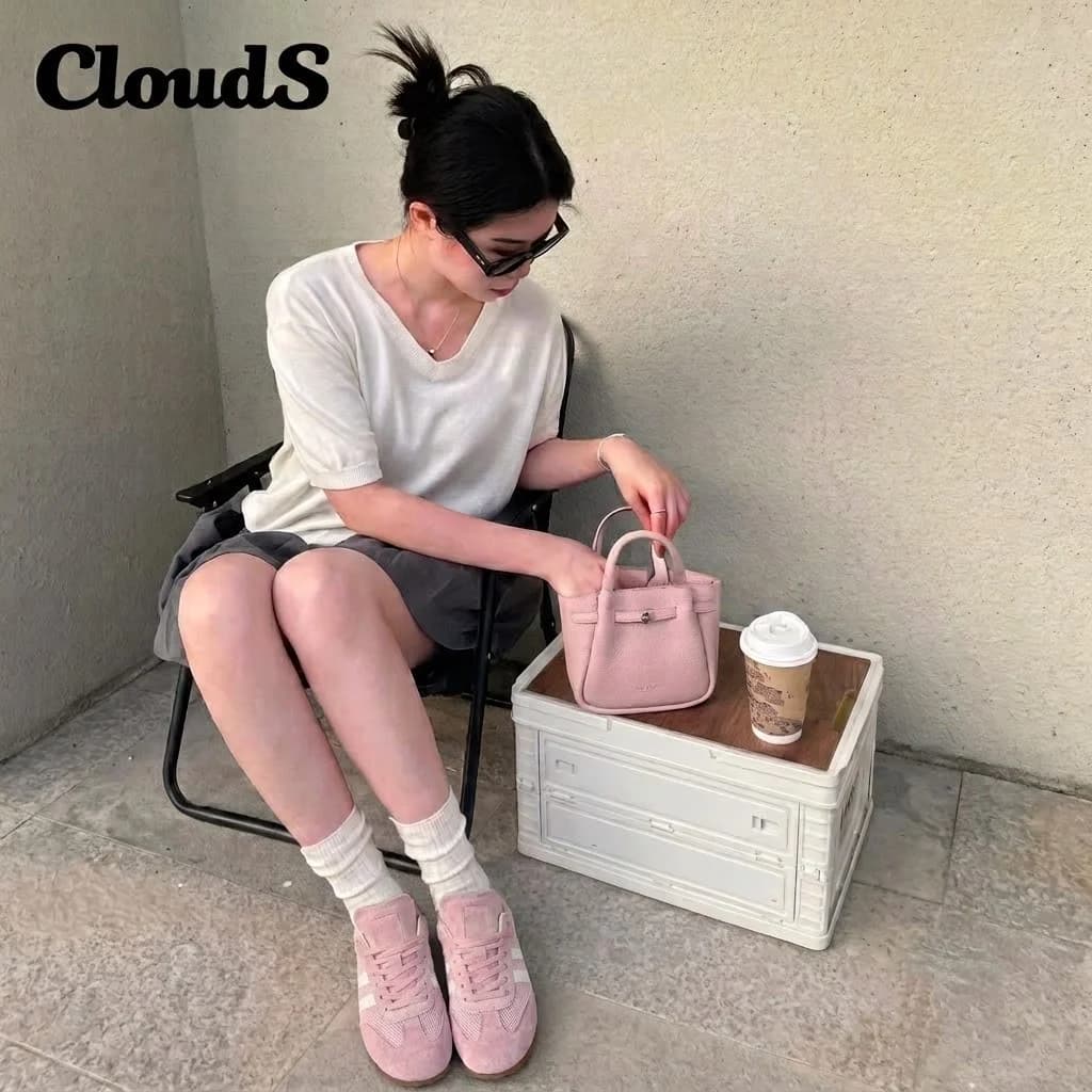 Giày Sục Đạp Gót Nữ Mule Sneaker GGOBK CloudS Vải Lưới Thoáng Khí, Êm Chân, Thời Trang – Màu Hồng Rose — trải nghiệm thực tế