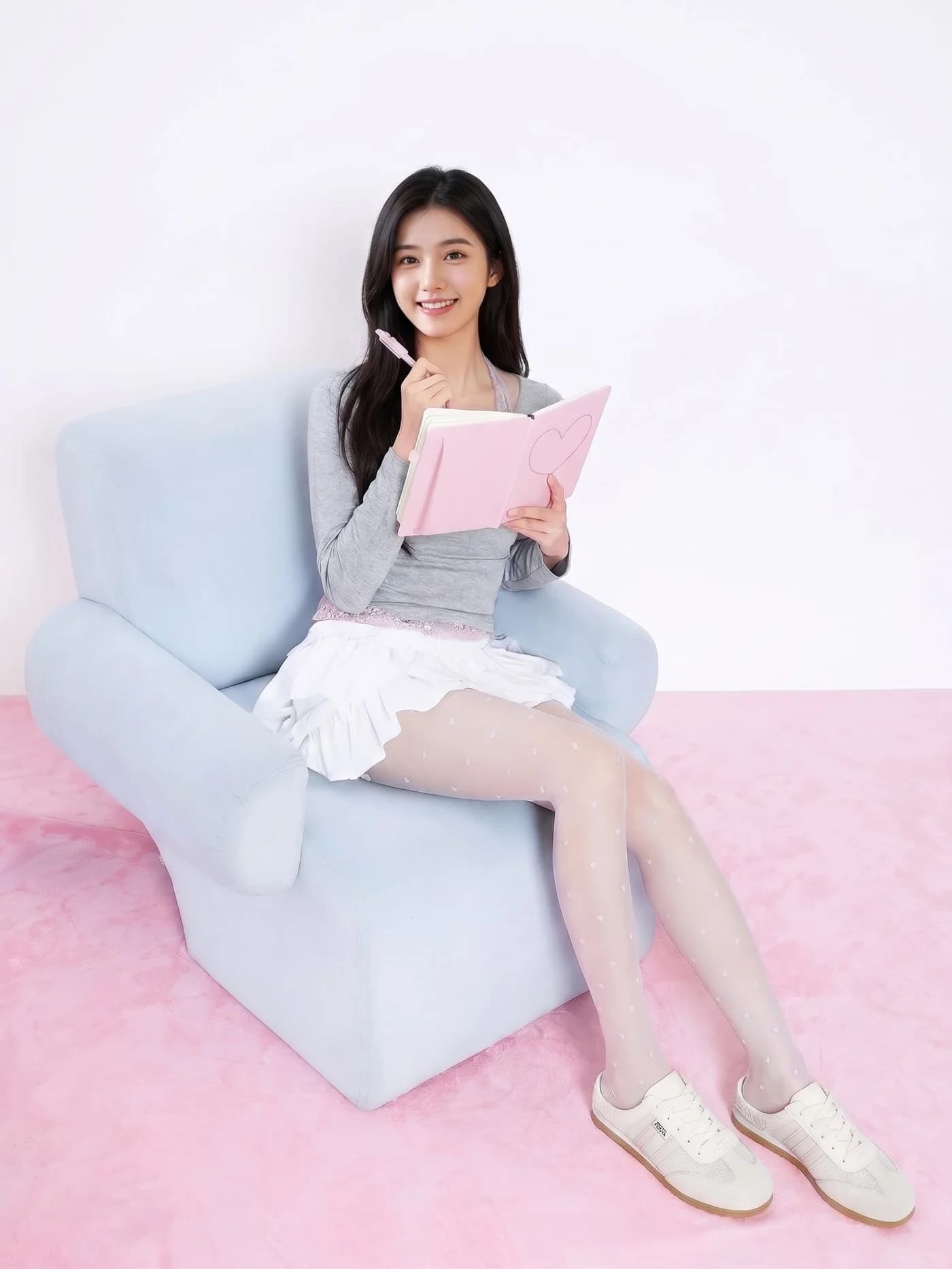 Giày Sục Đạp Gót Nữ Mule Sneaker GGOBK CloudS Vải Lưới Thoáng Khí, Êm Chân, Thời Trang – Trắng Vanilla Cream — trải nghiệm thực tế